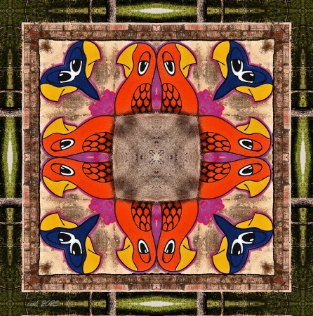 Parrots of Rollingwood by artist Charlie Kreitler